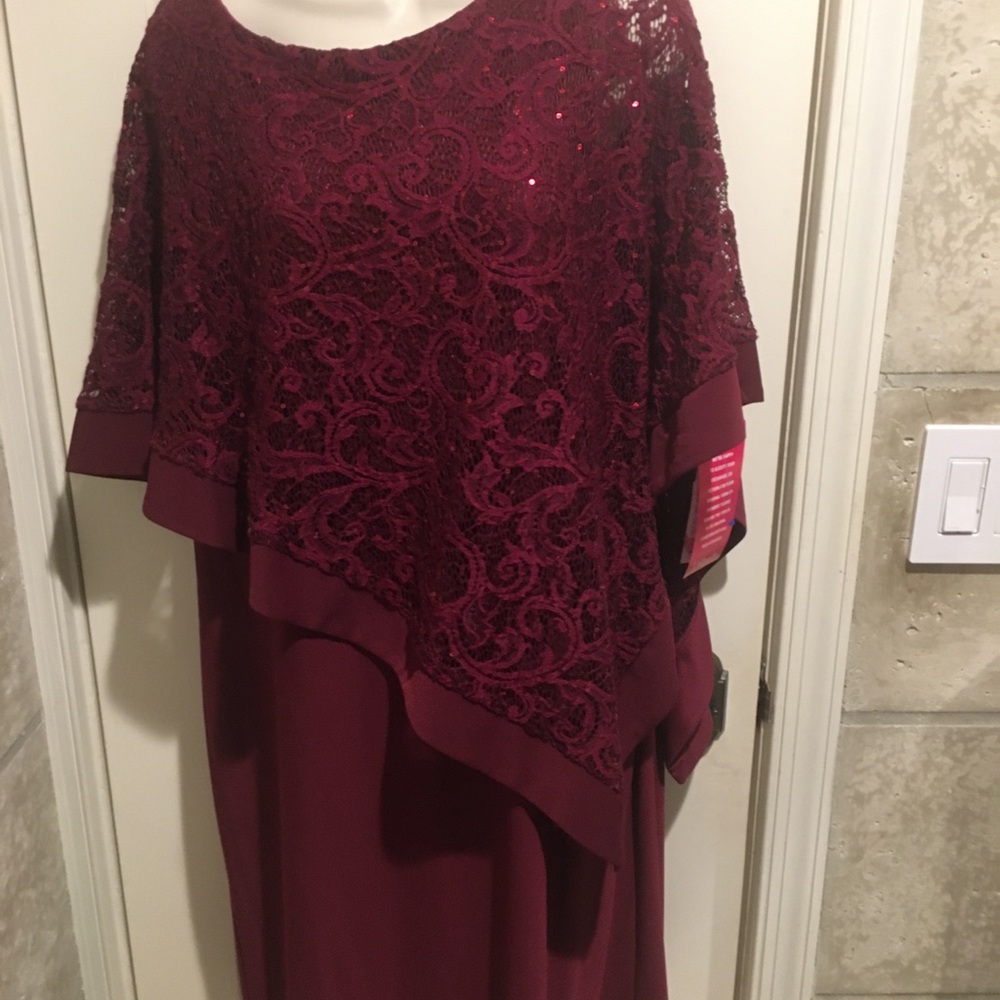 Burgundy sequin dress